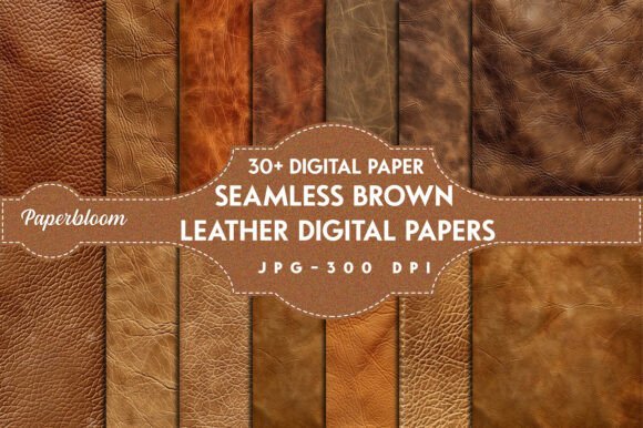 30+ Seamless Brown Leather Digital Papers: Elevate Your Designs