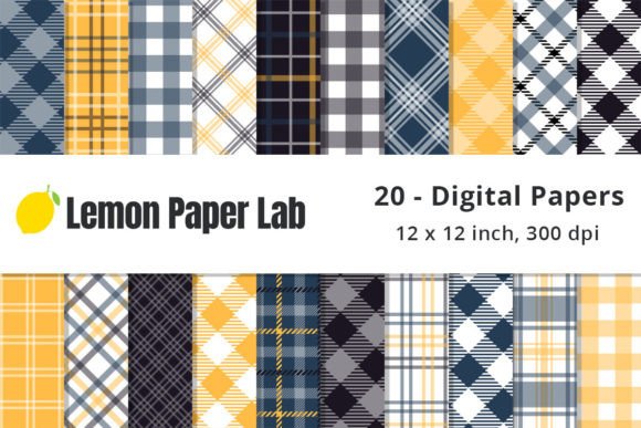 Blue and Yellow Plaid Digital Paper: A Designer's Guide
