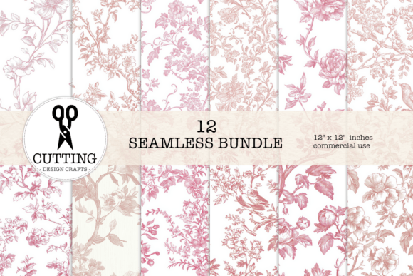 Blush Pink Toile De Jouy Pattern: Timeless Elegance for Modern Design