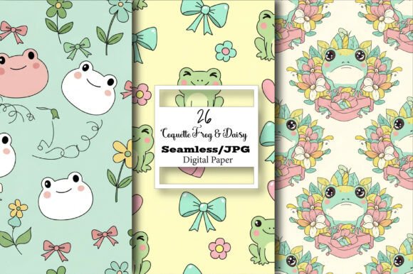 Coquette Frog & Daisy Pattern: A Whimsical Design Powerhouse