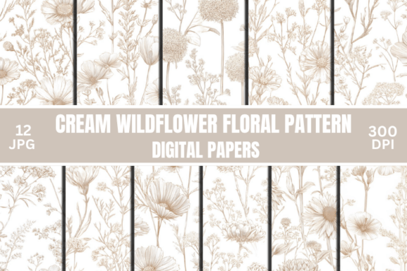 Delicate Cream Wildflower Floral Pattern: Your 2026 Design Asset