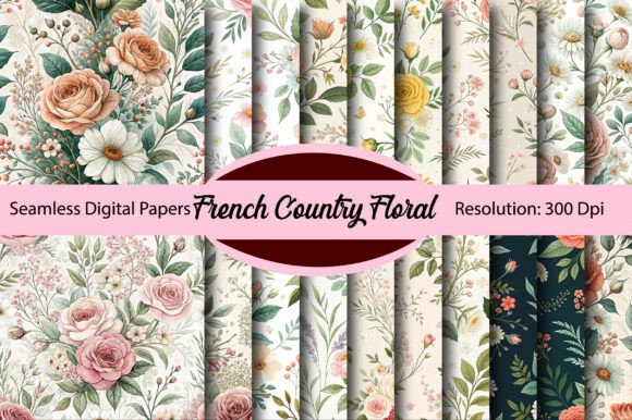 French Country Floral Digital Paper: A Designer's Go-To Asset