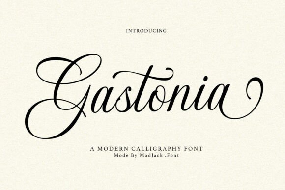 Gastonia Script: A Modern Calligraphy Font for Luxury Projects