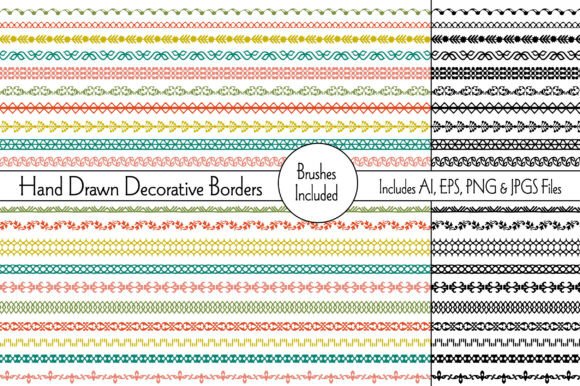 Hand Drawn Decorative Borders: Authentic Craft & Design