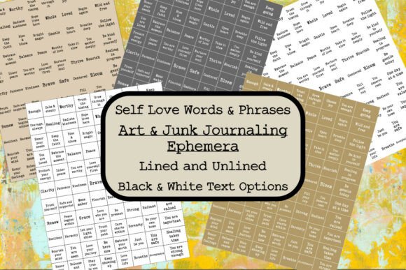 Junk Journal Self Love Ephemera: Uplifting Your Paper Crafts