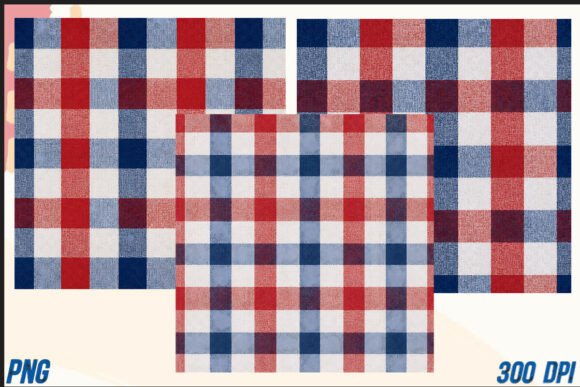 Patriotic Gingham Linen Textures: A Modern Americana Toolkit