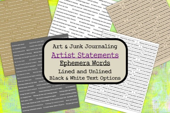 Unlock Your Creative Voice with Junk Journal Ephemera Artist Words