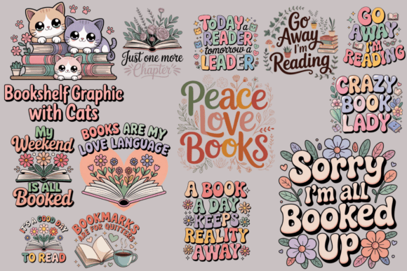 Unlocking Visual Storytelling with the 240+ Books Quotes Bundle Png