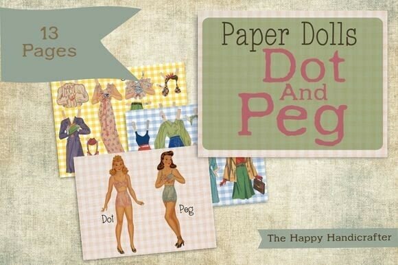 Vintage Paper Dolls – Dot & Peg: A Designer’s Take on Playful Nostalgia